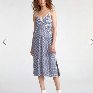 Rag & Bone Laurie Blue and White Checked Dress